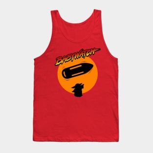 Cute Alien Summer Beach 90's TV Parody Tank Top